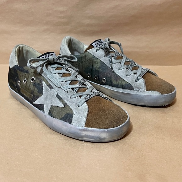 Golden Goose Shoes - Golden Goose | Superstar Sneakers Camouflage Coffee Suede Size 10 (Size 40)